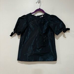 Bonpoint midnight blue beaded dress 4T